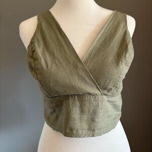 Pale Sage Green Crop Top